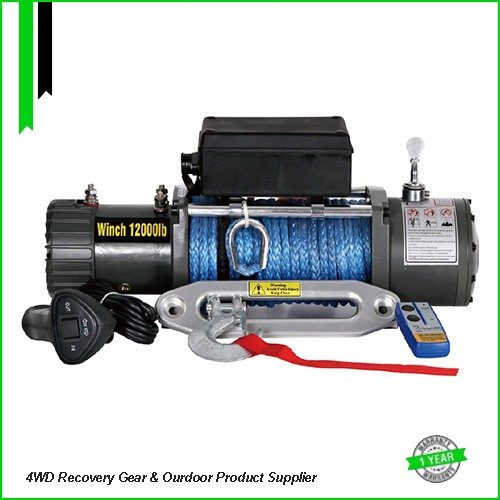 Monster4WD 4X4 Truck 12000LBS Electric Pull Winches with Synthetic Rope