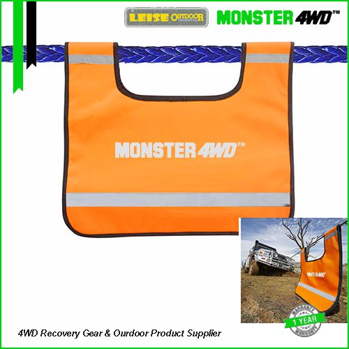 Monster4WD Orange Heavy Duty Vinyl Made Winch Blanket Recovery Gear