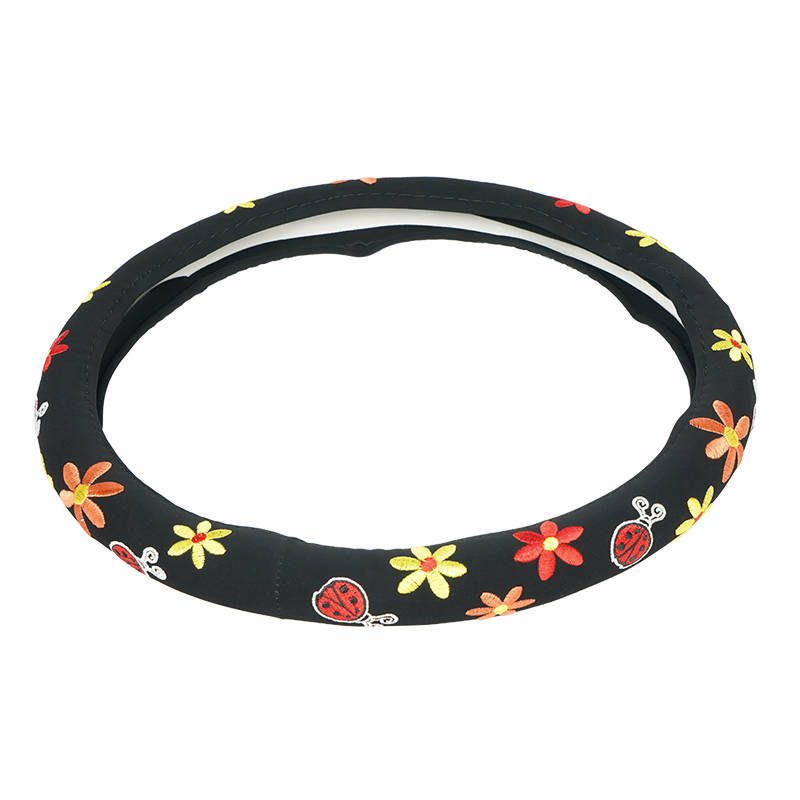 PU leather car steering wheel cover auto accessories 38cm universal car steering wheel cover