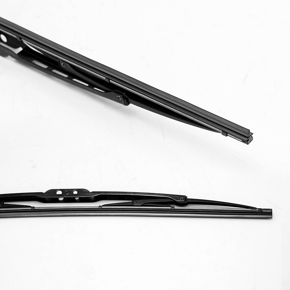 Universal metal wiper blade 2pcs in 1 packed 12-28 inch front wiper blade