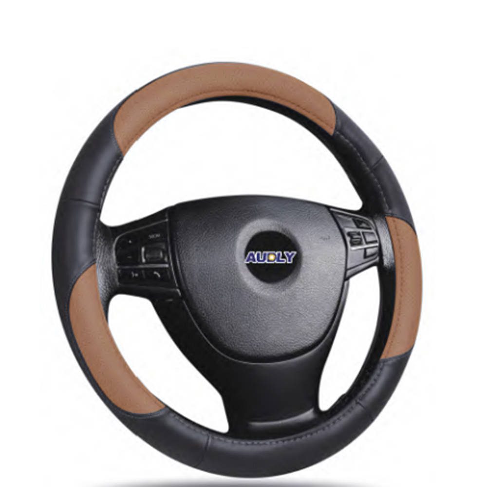 New design steering wheel cover car accessories universal 4-Spoke Wheel leather car steering wheel cover