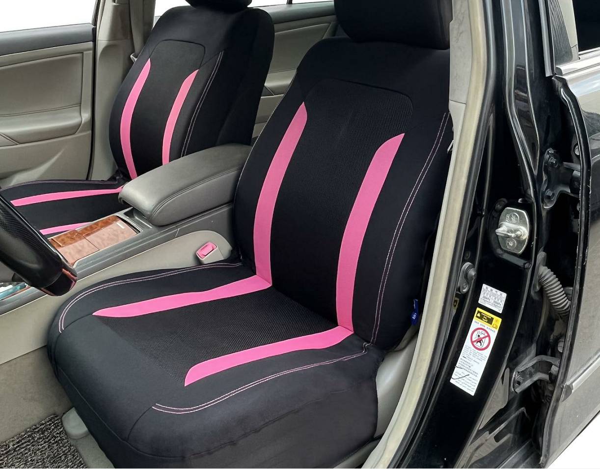 Full set universal size polyester combine 2mm foam car seat covers airbag available seat covers for car