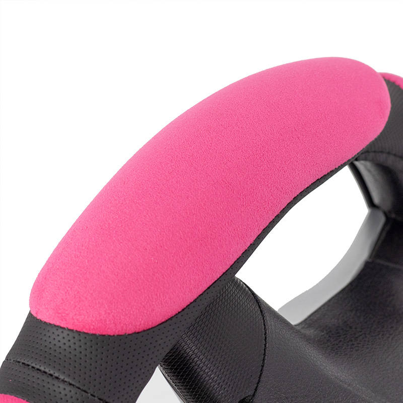 Factory Universal hand anti slide good quality PU leather internal ring Velvet cloth car accessories steering wheel cover