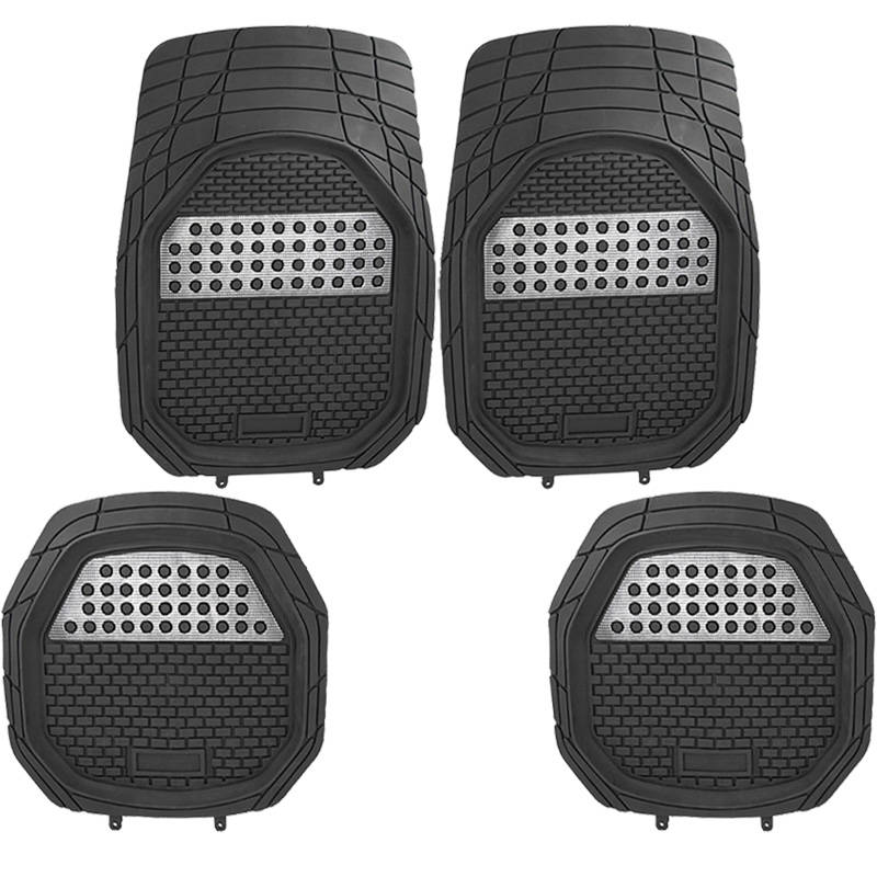 Hot sale 4 Pieces Heavy Duty Rubber PVC Universal Car Floor Mat