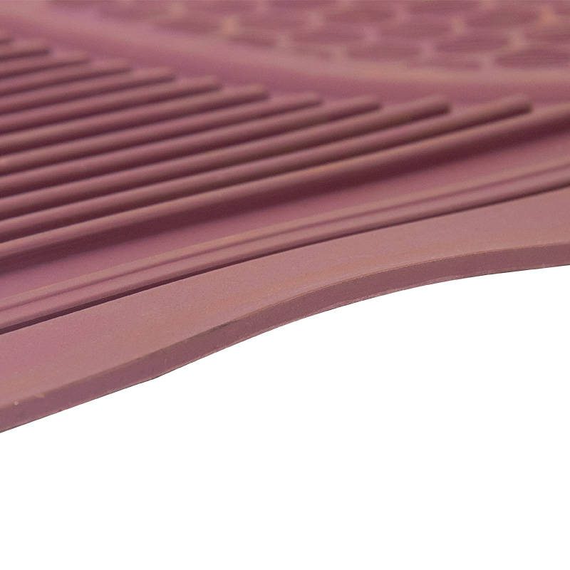 car accessories maroon anti skid car mats 4 pieces universal floor mat