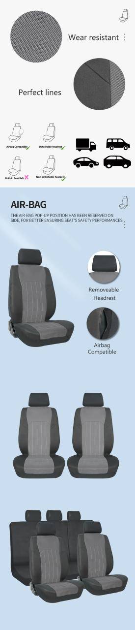 Hot selling waterproof car seat covers universal breathable car seat cover