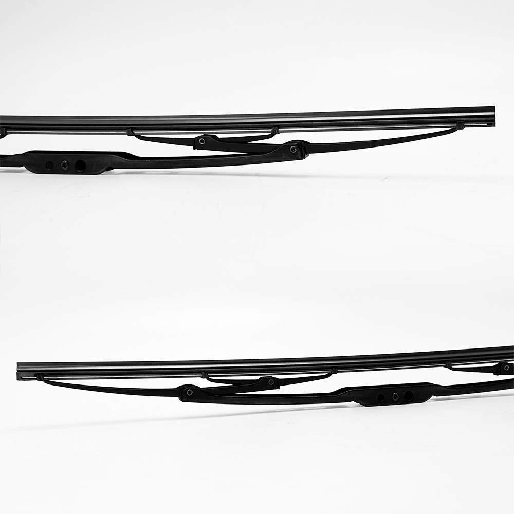 Universal metal wiper blade 2pcs in 1 packed 12-28 inch front wiper blade