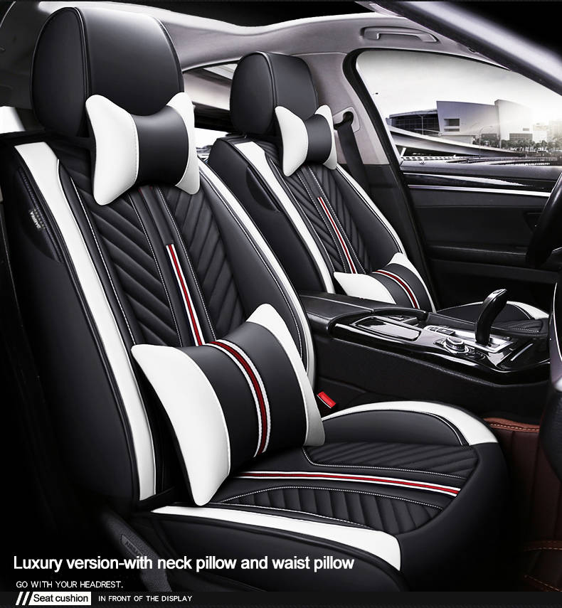 Full set PU leather durable universal size car seat cushions