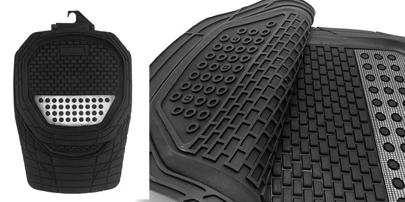 Universal car floor mat anti slip waterproof PVC Aluminum Car Mats