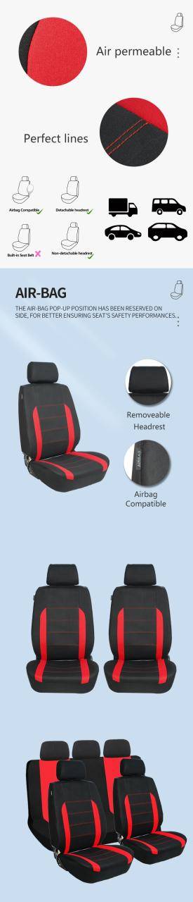 Interior accessories fashion covers for car seat durable wholesale polyester universal car seat cover